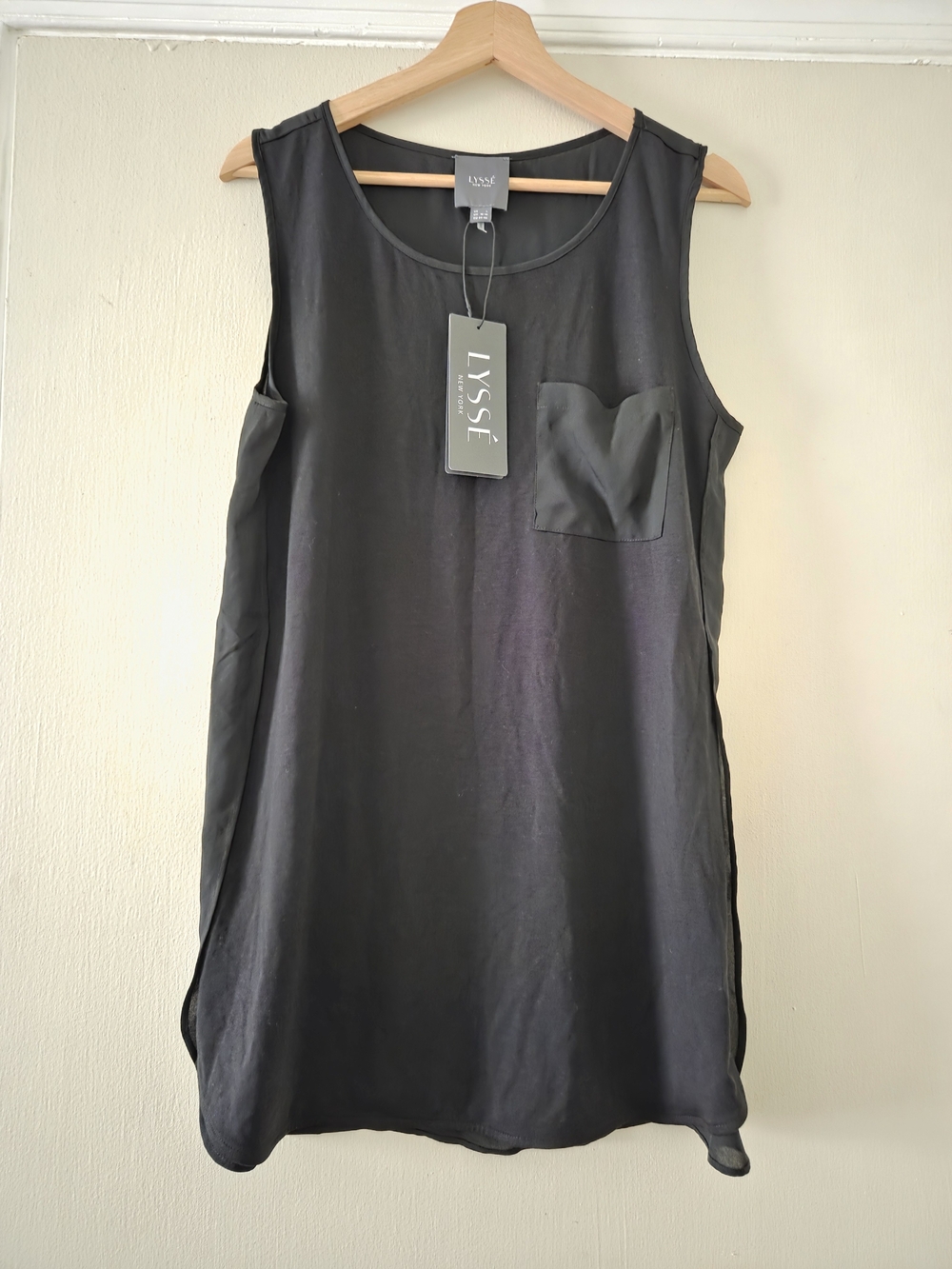 Lysse Black Sleeveless Pocket Tunic